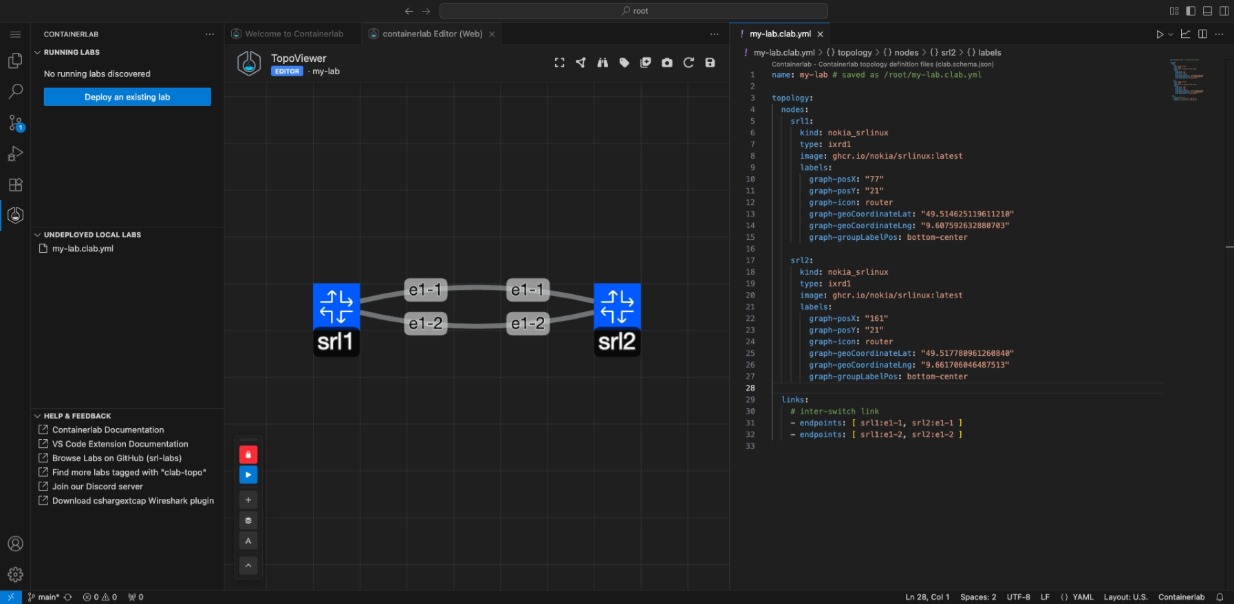TopoViewer Graphical topology editor